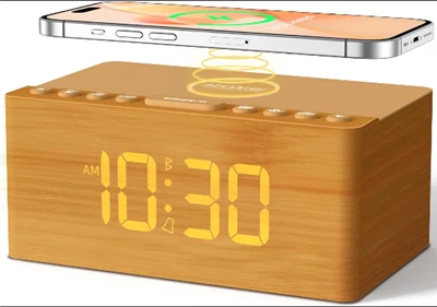 Bežična pumpa za bežičnu punjač Bluetooth zvučnika sa budilicom